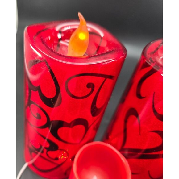 Valentines Day Decor Set With LED Light Candles String Lights & Hearts VL1800 - Picture 8 of 13